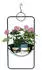 DanDiBo Blumenampel Wand Metall mit Topf Silber 67cm (96083 L)