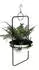 DanDiBo Blumenampel Wand Metall mit Topf Silber 67cm (96083 L)