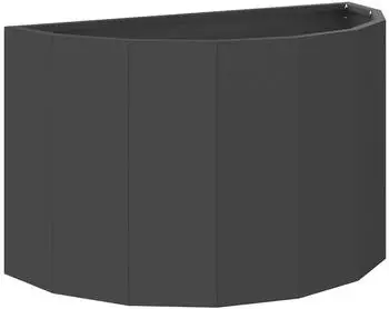 vidaXL Pflanzk&uuml;bel Stahl Schwarz 60x30x35cm
