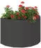 vidaXL Pflanzkübel Stahl Schwarz 60x30x35cm