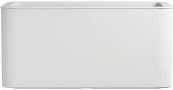Florus Jive Terrace 80cm Pflanzkasten Innen/Au&szlig;en 100% Recyclingkunststoff Wei&szlig; (1004992)