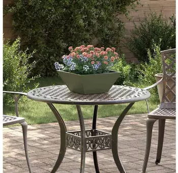 vidaXL Trapezf&ouml;rmiger Outdoor-Pflanzk&uuml;bel Metall (873802)