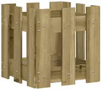 vidaXL Pflanzk&uuml;bel Latten-Design 30x30x30 cm Kiefernholz Impr&auml;gniert