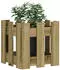 vidaXL Pflanzkübel Latten-Design 30x30x30cm Kiefernholz imprägniert (832446)