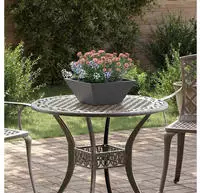 vidaXL Garten-Pflanzgef&auml;&szlig; 5 pcs Schwarz 35 x 35 x 15 cm