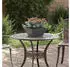 vidaXL Garten-Pflanzgefäß Schüsselform 5er-Set Schwarz 35x35x15cm Stahl