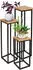 holz4home Blumen-Dekoständer Eiche geölt 50/70/90cm natur 3er-Set