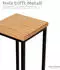 holz4home Blumen-Dekoständer Eiche geölt 50/70/90cm natur 3er-Set