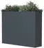 Westmann Pflanzkübel Talus Metall XL 100x25x77 cm anthrazit