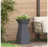 vidaXL Steel pillar planter 35 x 35 x 73 cm anthracite