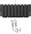 Prosperplast Boardee Fencycase plastic balcony planter 58 cm anthracite