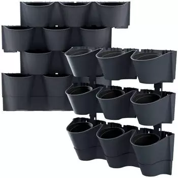 Prosperplast Cascade plastic planter 67 x 17.7 x 57 cm anthracite