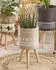 Beliani Milina plant pot cover beige