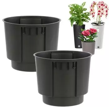 Botle Hydra Topfeinsatz rund 2er-Set schwarz 35L Ø37,5cm H40cm (PRO-IWKS400Ux2-S411)