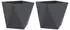 vidaXL Pflanzkübel 40x40x40cm Stahl Anthrazit 2er-Set (883827)