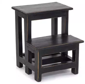 Xtradefactory Step Pflanzentreppe 2-stufig, Altholz, schwarz (09 Voodoo)