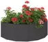 vidaXL Pflanzkübel Halbrundes Stahl 120x60x35cm Schwarz (45-316695)
