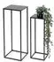 DanDiBo Blumenhocker Metall Schwarz Eckig 2er Set (96315)