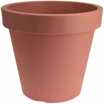 Spetebo Pflanzkübel rund Ø48cm Kunststoff Terracotta (20104)