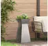 vidaXL Säulen-Pflanzer Edelstahl 35x35x73cm Silber, 2er-Set