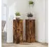 vidaXL Pflanzenständer 2er-Set Räuchereiche 25x25x80cm Holzwerkstoff (852946)