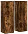 vidaXL Pflanzenständer 2er-Set Räuchereiche 25x25x80cm Holzwerkstoff (852946)