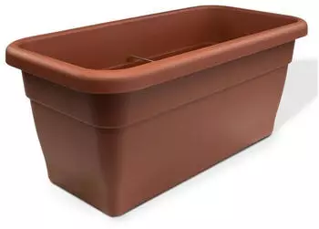 MePla Pflanztrog XXL 100x44cm, 103L, wetterfest, Terracotta