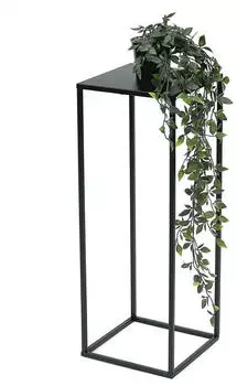 DanDiBo Blumenhocker Eckig Metall Schwarz 60cm (96315)