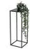 DanDiBo Blumenhocker Eckig Metall Schwarz 60cm (96315)