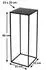 DanDiBo Blumenhocker Eckig Metall Schwarz 60cm (96315)