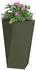 vidaXL Pflanzkübel 2er-Set Olivgrün 40x40x75cm Stahl (883787)