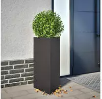 vidaXL Pflanzk&uuml;bel 2 Stk. Schwarz Dreieckig 40x34,5x75 cm Stahl