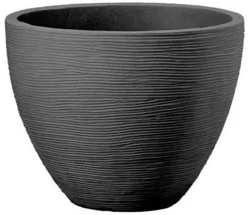 Dehner San Diego Blumentopf konisch Kunststoff anthrazit (2937720)