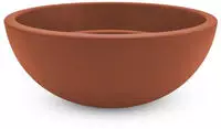 Kunststoff Pflanzschale Rund Terracotta - 39 Cm - Blumenk&uuml;bel Aus Recyceltem