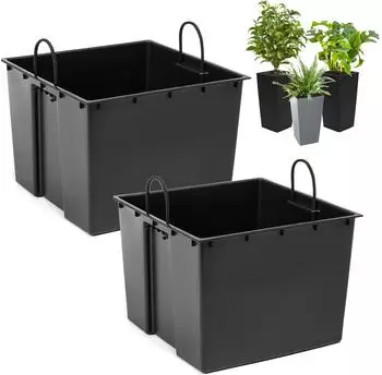 Botle Pflanzentopf-Einsatz quadratisch 38,5x28cm 38L, 2er-Pack (LAM-LA548-WKLADX2)