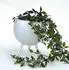 DanDiBo Blumenhocker Metall mit Topf, Weiß, 23cm (96259 M)