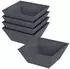vidaXL Pflanzgefäß Metall Anthrazit 40x40x15cm 5er-Set (873815)