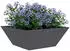 vidaXL Pflanzgefäß Metall Anthrazit 40x40x15cm 5er-Set (873815)