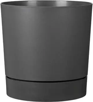 Scheurich Pflanzgef&auml;&szlig; Plano+ &Oslash; 39 cm (69310) metallic grey