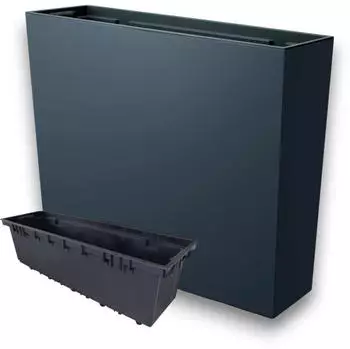 Prosperplast Urbi Case Tower with inner pot anthracite