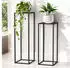 DanDiBo Pflanzenständer 2er Set Metall Schwarz 100cm & 70cm (96587)