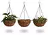Relaxdays Blumen Set Wandhaken, Hängekorb, Pflanzenhalter, 6-tlg.