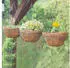 Relaxdays Blumen Set Wandhaken, Hängekorb, Pflanzenhalter, 6-tlg.