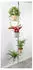 Spetebo Teleskop Blumenregal Metall/Glas 4 Ablagen 175-275cm (34044)