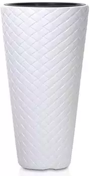 Prosperplast Slim Matuba Pflanzgef&auml;&szlig; mit Reservoir 57L, Wei&szlig; (DPMT400-S449)