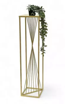 DanDiBo Blumenhocker Metall Gold Eckig 100cm (96567)
