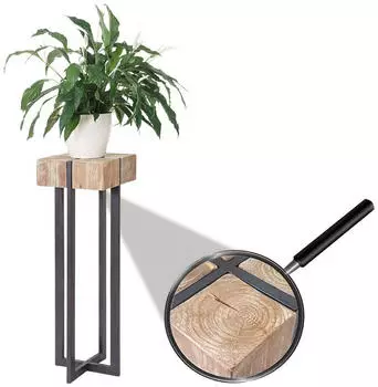 MCW MCW-A15 Blumentisch Tanne Massivholz rustikal 100x32x32cm (MCW-A15)