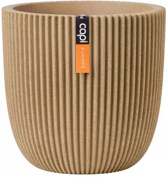 Capi Pflanztopf Groove Ø54x52 cm beige