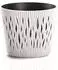 Prosperplast Sandy Round plastic flower pot 12.8 x 11.1 cm white