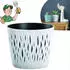Prosperplast Sandy Round plastic flower pot 12.8 x 11.1 cm white